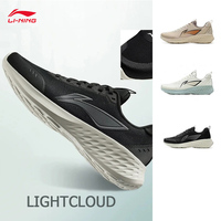 LI-NING Men Running Jogger Shoes LIGHTCLOUD Breathable Comfortable Leisure Sports Sneakers ARSV037