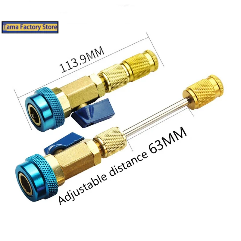 Klimatyzacja R134A zawór instalator obierak do usuwania środka wysokiej niskie ciśnienie narzędzie