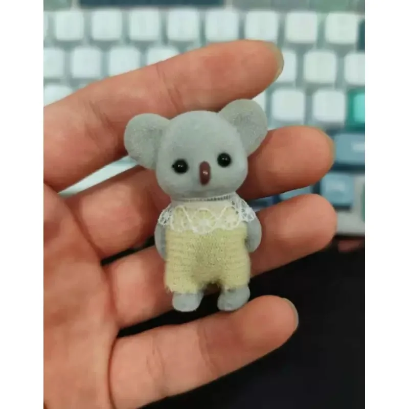 シミュレーション森のウサギの家族 DIY プレイセットミニウサギクマフィギュアおもちゃ人形キッズギフト