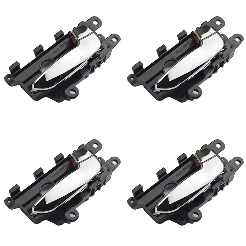 4X Car Styling Chrome Inner Door Handle Right Side For Kia K3 Forte Cerato 2011-2017