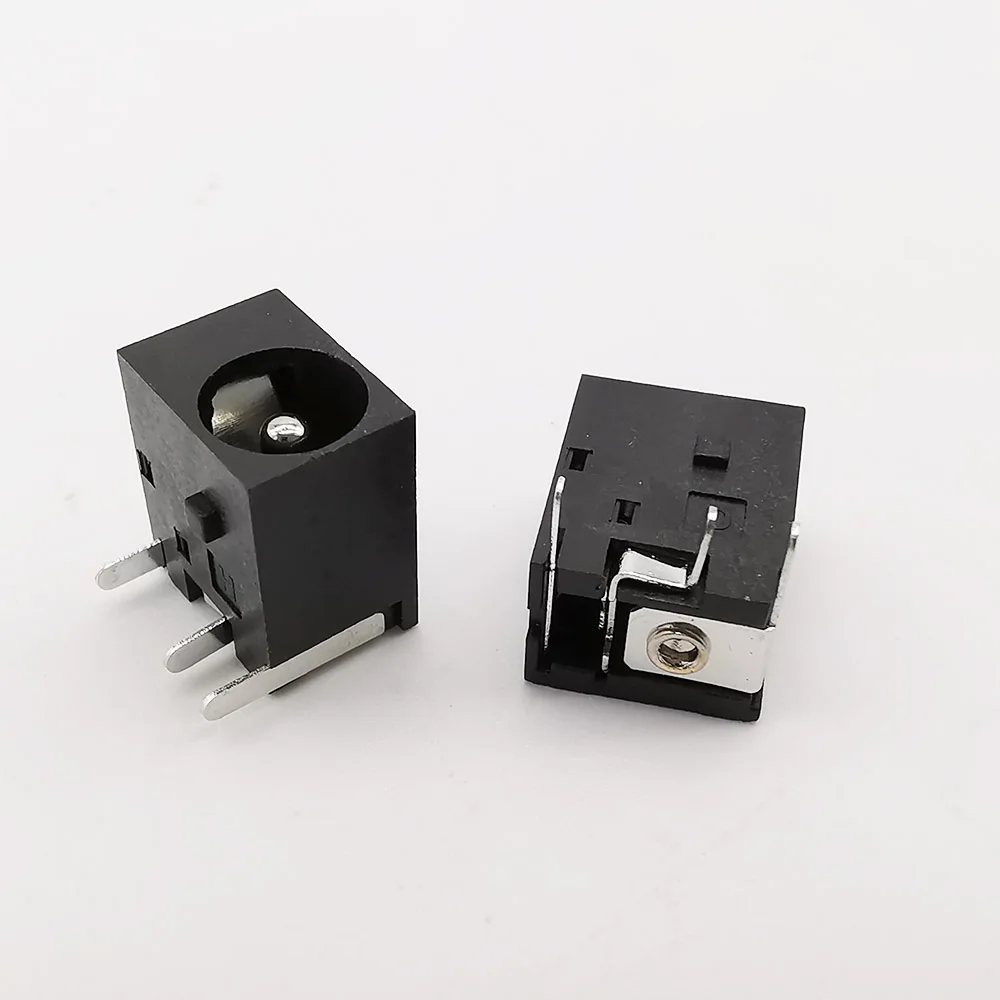 10Pcs DC-044 5.5x2.1mm DC Power Female Socket Adapter 3 Pin DC Power Jack Socket PCB Panel Mount Connector 5.5*2.1mm DC044