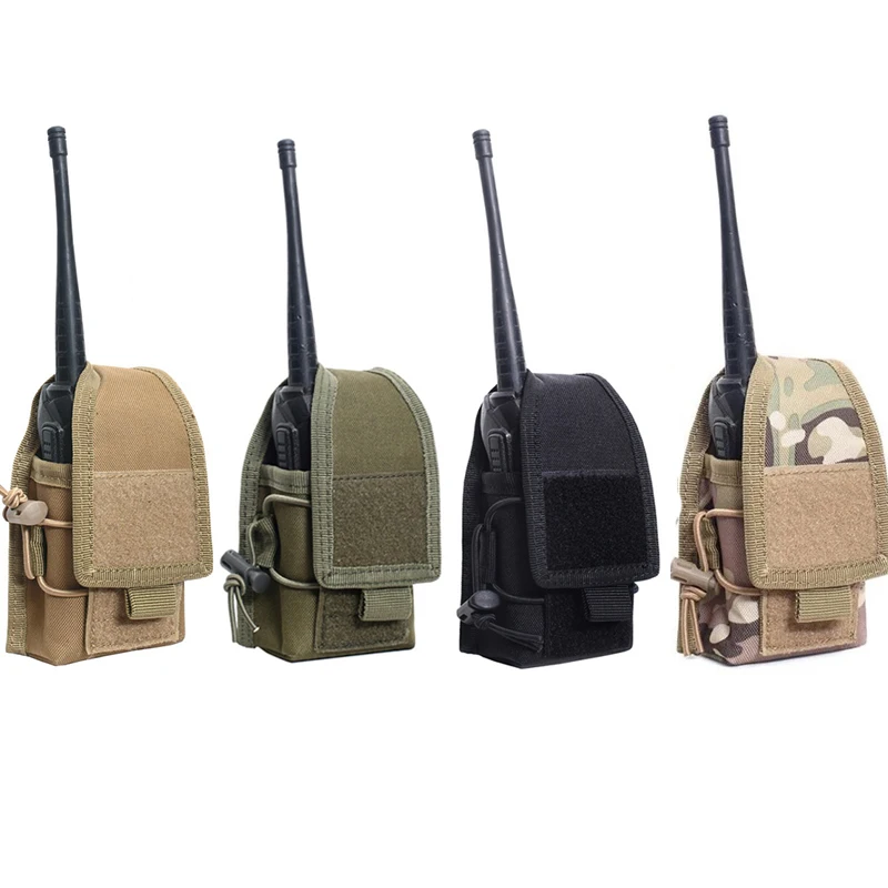 

Tactical Radio Holder Bag Molle Walkie Talkie Pouch Holster Outdoor Interphone Storage Case Hunting Accessories Mag Pocket Bag