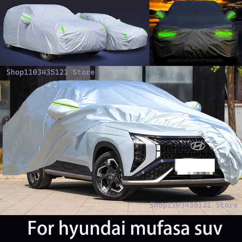 

For hyundai mufasa suv Outdoor Protection Full Car Covers Snow Cover Sunshade Waterproof Dustproof Exterior Car accessories