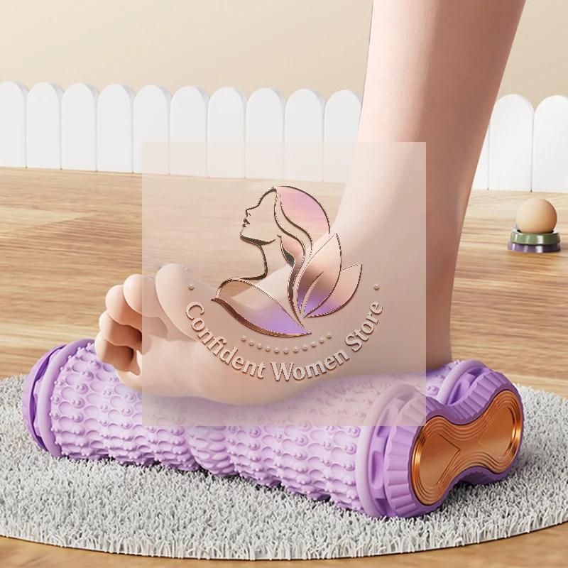 

Массажер для ног, массажный ролик, массажный мяч для йоги, валик для подошвенной фасции, уход за мышцами, пластиковый ручной массажер для ног, ролики