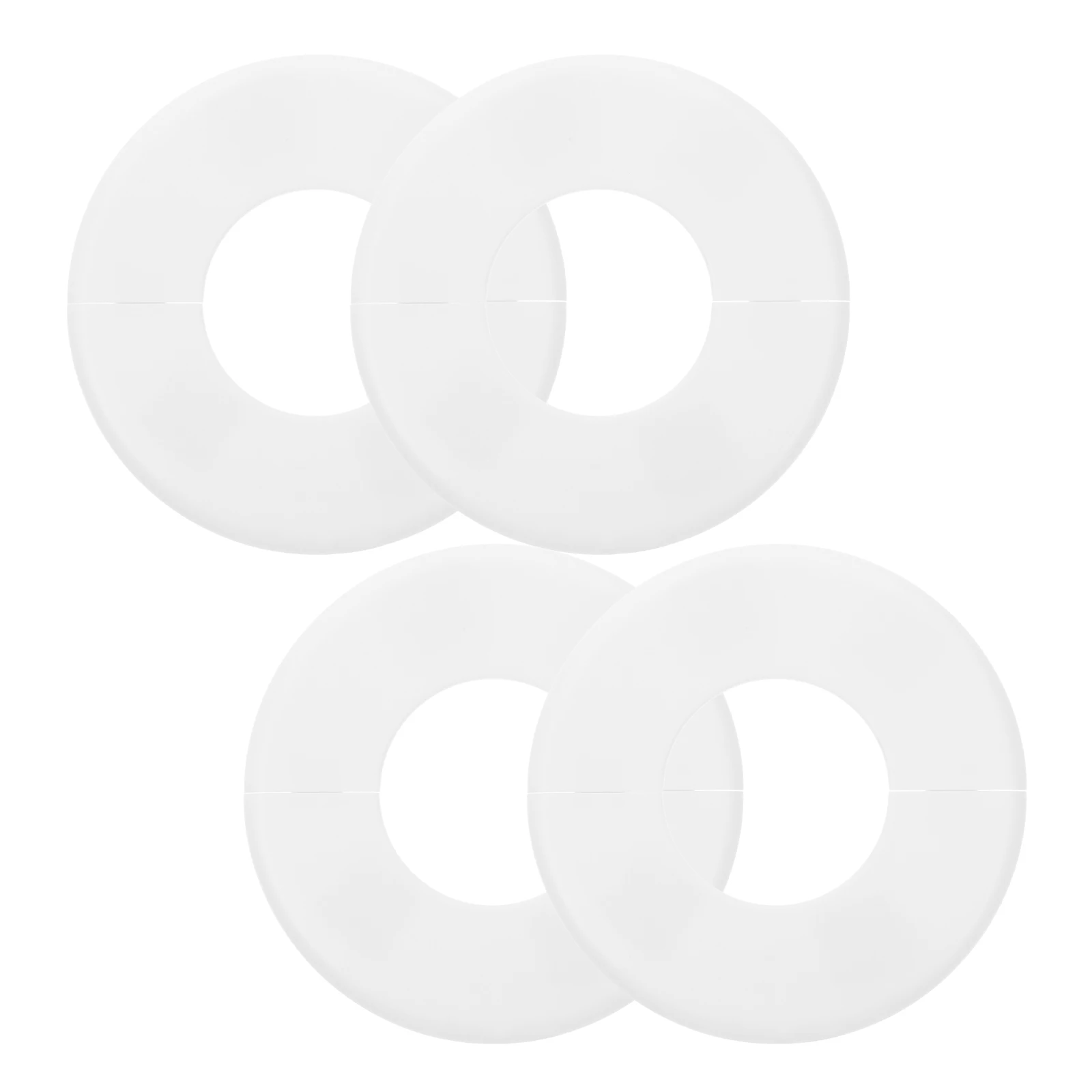 

4 Pcs Pool Ladder Covers White ABS Waterproof Inground Above Ground Plumbing Pipes Hole Caps Spa Bathing Accessories