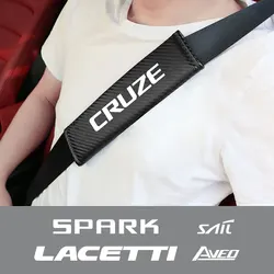 2PCS Car Seat Belt Shoulders Pad Cover Auto Accessories For Chevrolet AVEO BOLT Cavalier Colorado Corvette Cruze Lacetti Onix
