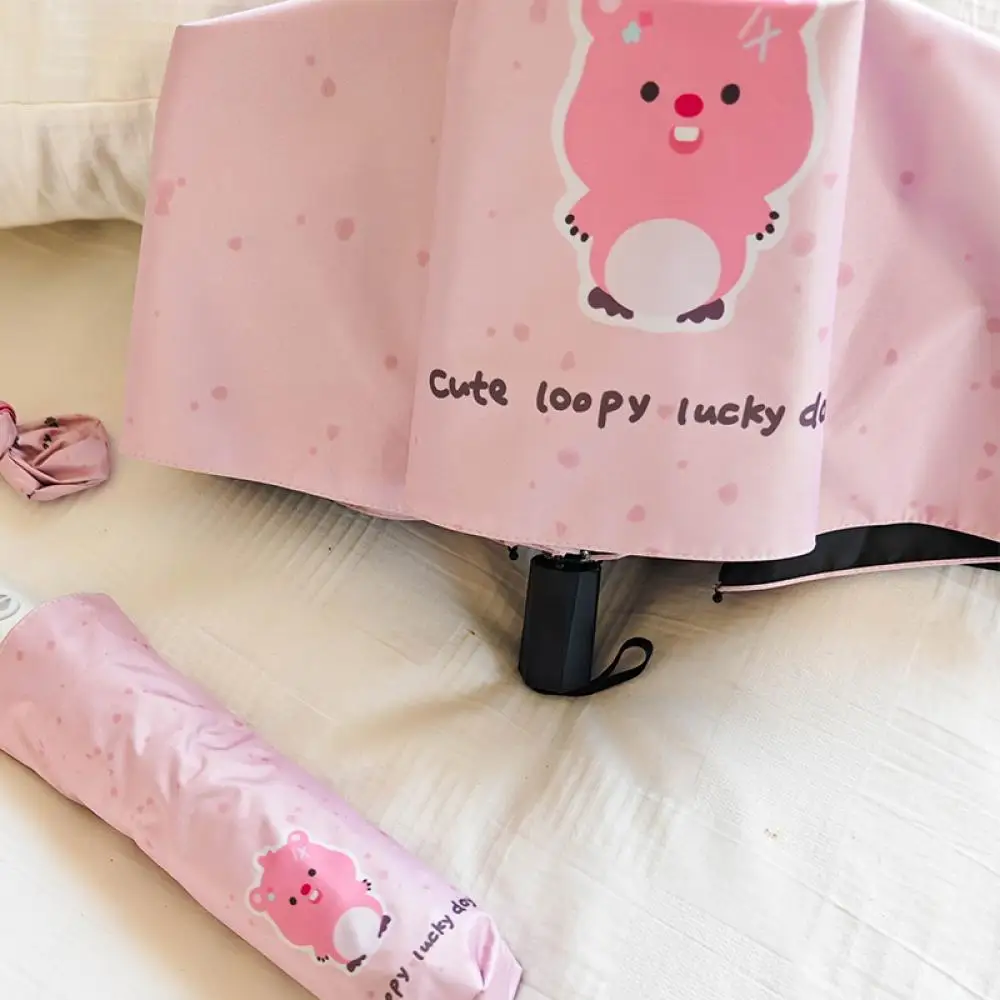 Loopy Umbrella Cartoon Anime Kawaii Sunny and Rain Fully Automatic Folding Umbrella Uv Protection Shelter Rain Christmas Gifts