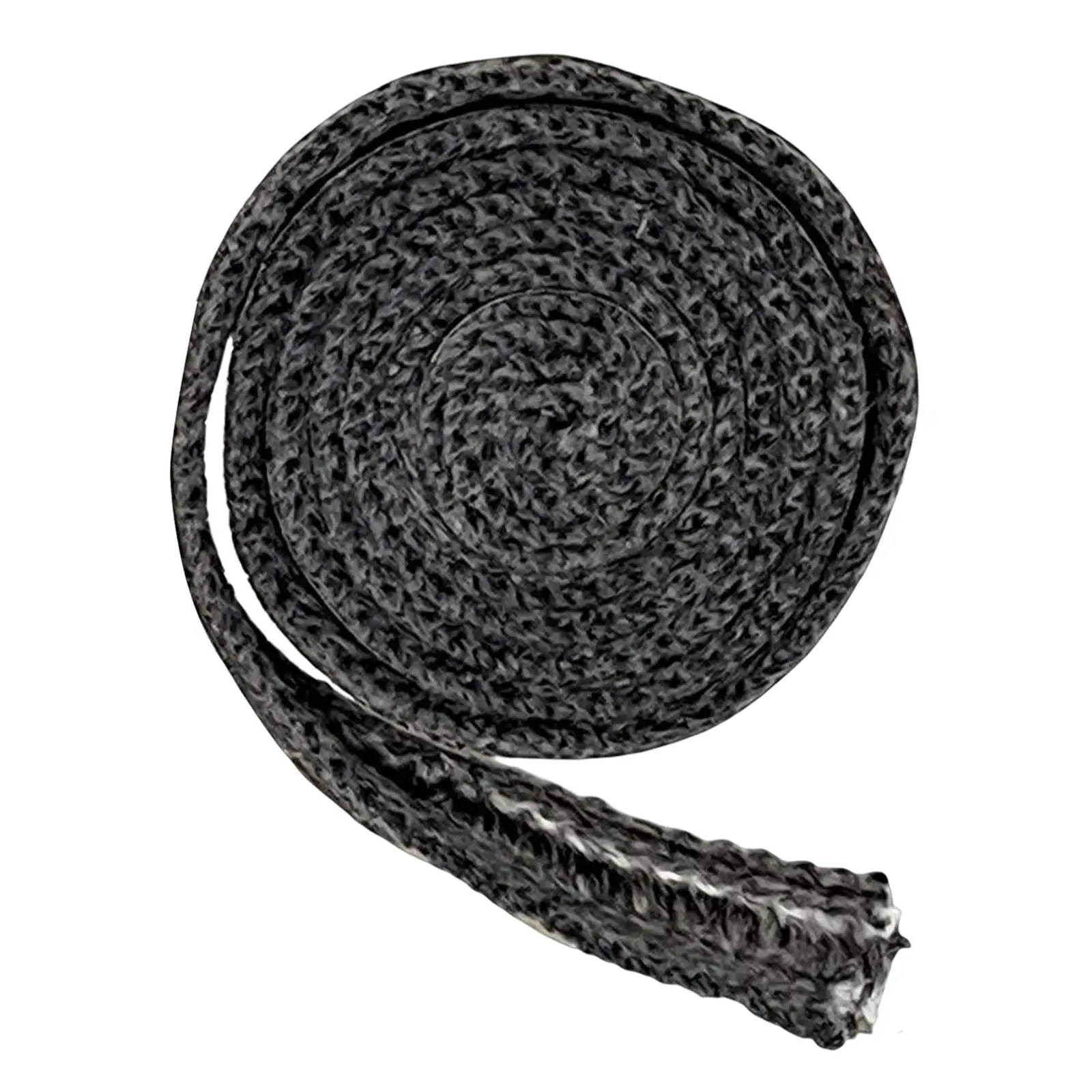 Replacement Fiberglass Flat Gasket Tape 2m Stove Door Seal Cord Heat Resistant for Fireplace and Chimney