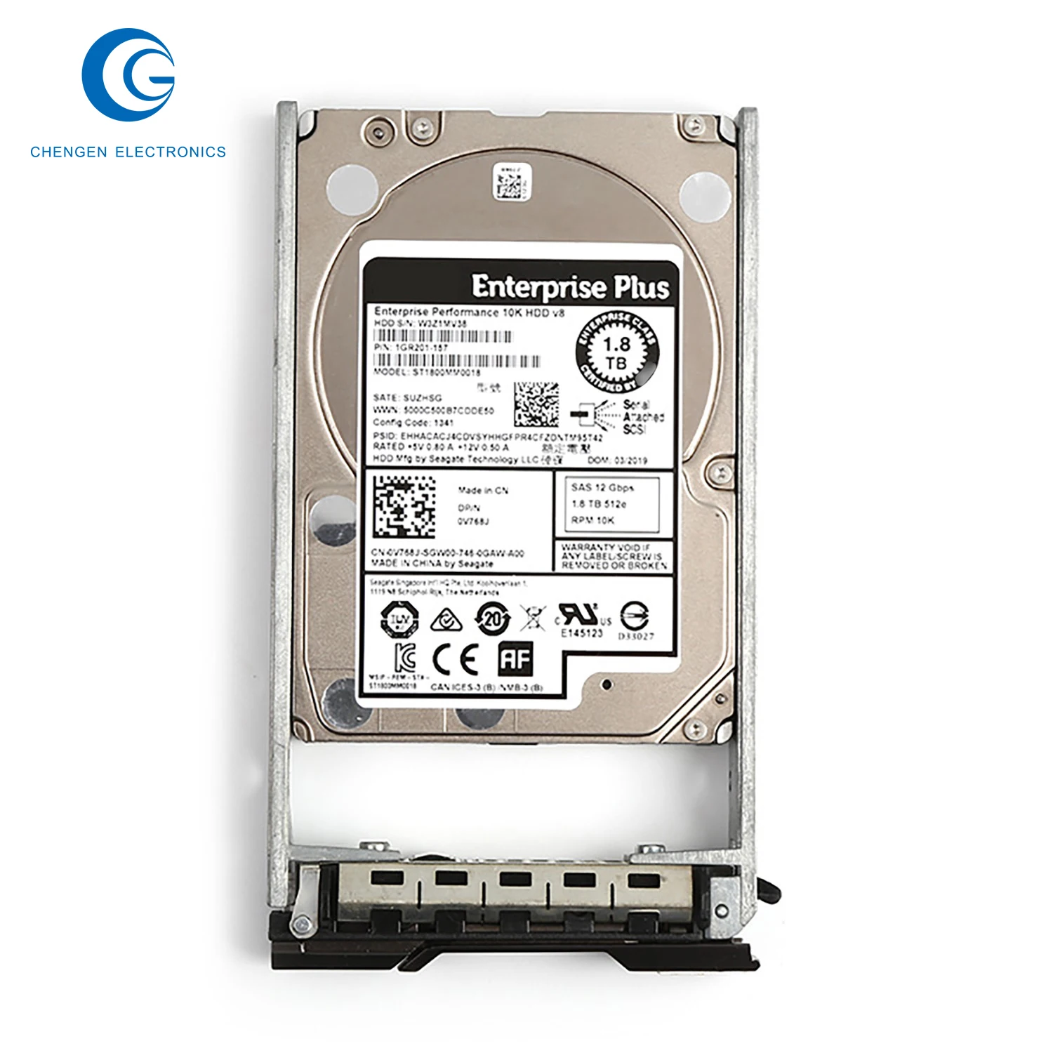 

2pcsCompellent V768J Pn /D Pn St1800Mm0018 1.8Tb .5" 1Gbps Sas Drive Hdd 10K .5" Hard Drive