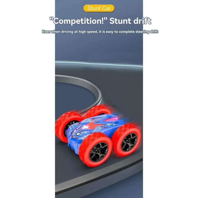Spider Remote Control Car, Mini RC Stunt Car,360° Rotating 4WD Off-Road Functionality For Boys