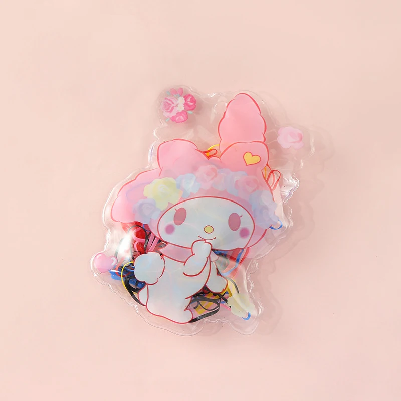 Sanrio dos desenhos animados Ziplock Bag, transparente, impermeável, armazenamento, selado, doce presente, doces, lanche embalagem, bonito da minha melodia, 2 pcs por saco