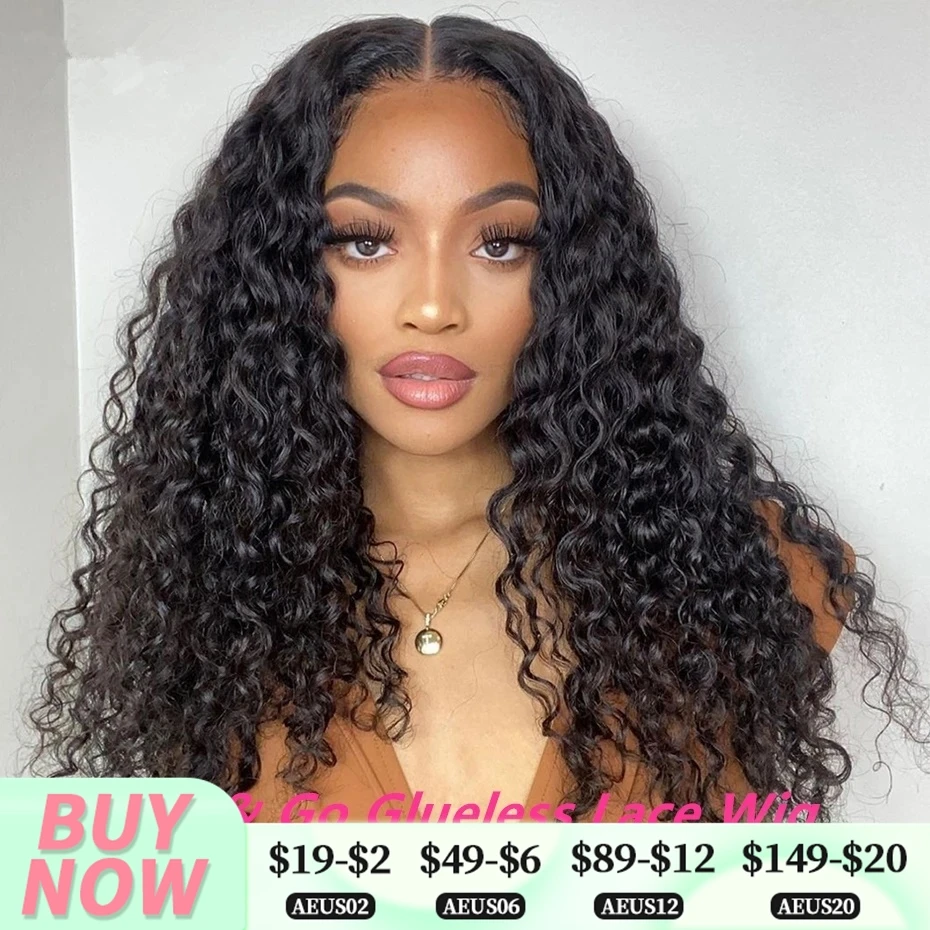 Deep Wave 4x6 /5x5 Lace Closure Wigs Remy Human Hair Pre Cut Lace Wigs 13x4 Lace Wigs For Black Women 200% Density Bling Hair