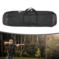 Black Archery Takedown Recurve Bow Bag Case Hand Holder Waterproof Bow Quiver Hunting For  Take-down Recurve Bow