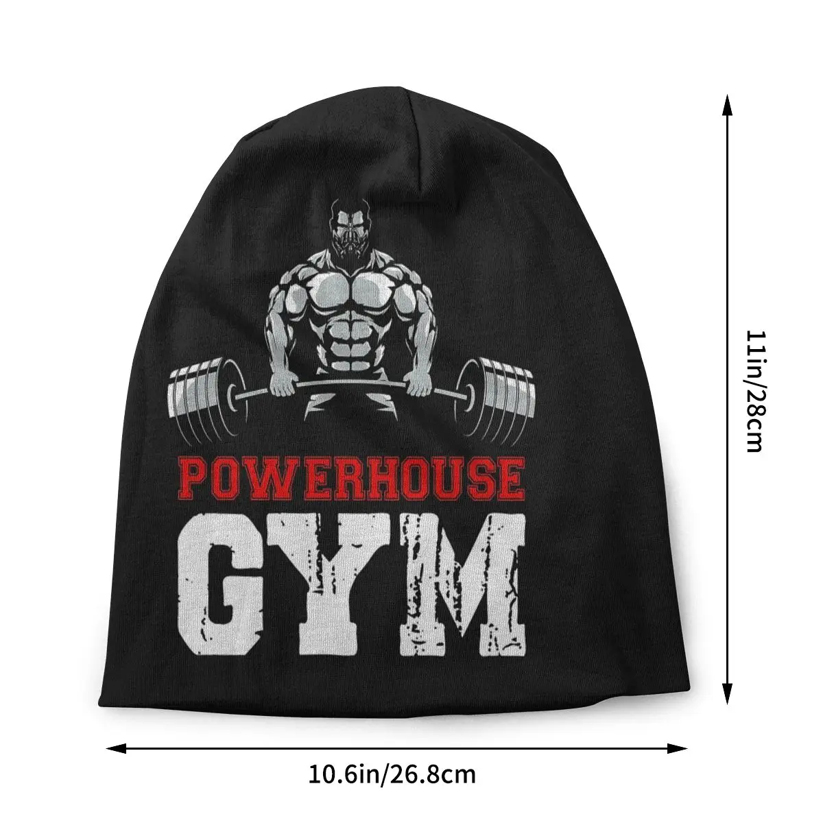 Fitness Muscle Powerhouse Gym Skullies czapki czapki fajne zimowe ciepłe mężczyźni kobiety czapka z dzianiny dla dorosłych kulturystyka siłownia