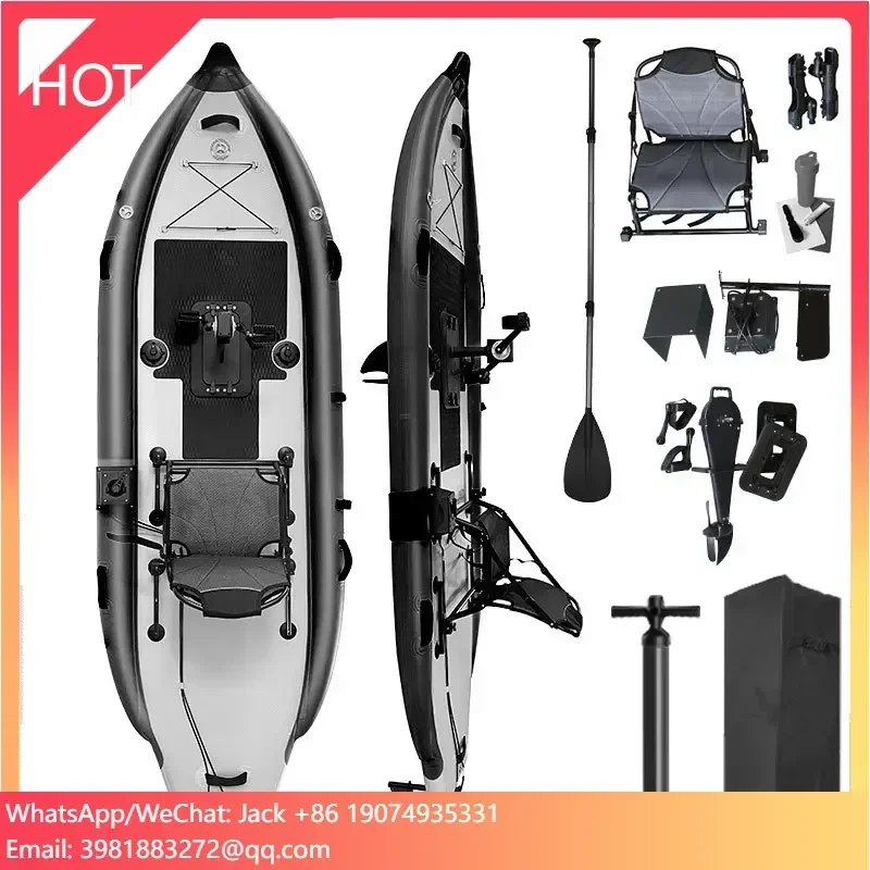 Favorite 2025 New Style Portable Detachable Wholesale Sea 1 Person Pedal Drive Fishing Boats Kayak In Canoe/kayak For Sale