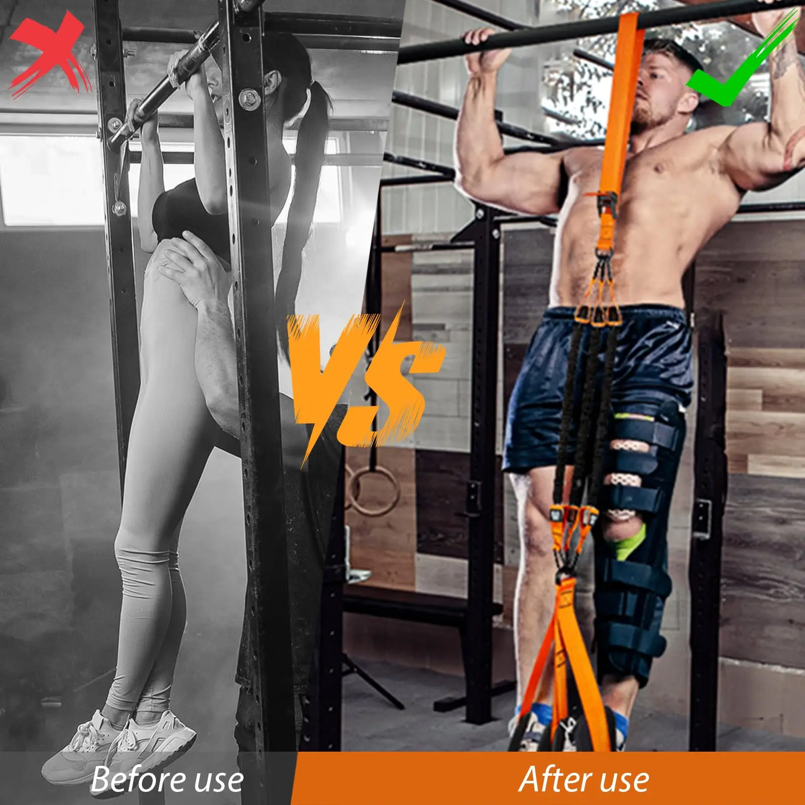 Picture 6: Pull Up Assistance Bands, Heavy Duty Resistance Band for Pull Up,Knee Rest, Bands for Pull Up Assist for Strength Training