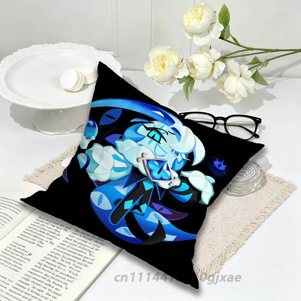 S-Shadow Milk C-Cookie Pillow Case Living Room Sofa Cushion Cover Suitable For Home Bedroom Room Decoration