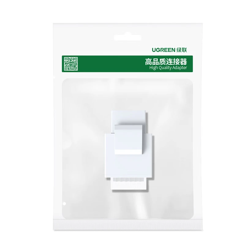 UGREEN Cat6 ツールレス RJ45 キーストーンジャック、パンチダウンツール不要のモジュールカプラー、ホワイト