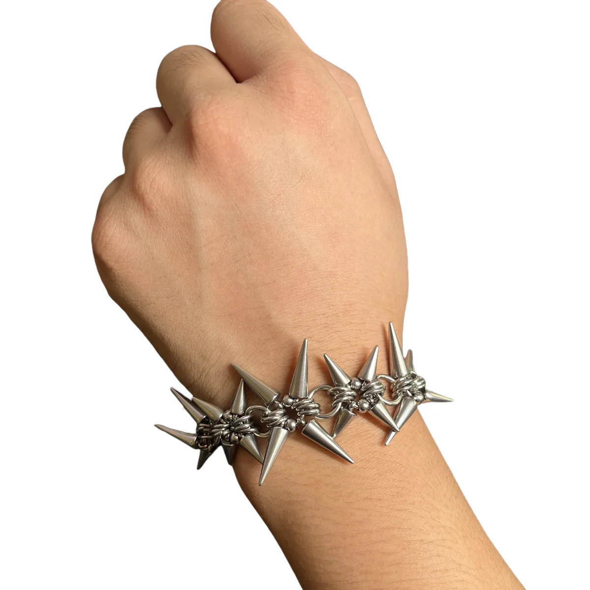 فاسق الجرونج روك برشام سلسلة أقراط كول موضة اليدوية هندسية قلادة القوطي سحر مجوهرات الهيب هوب الملحقات #4