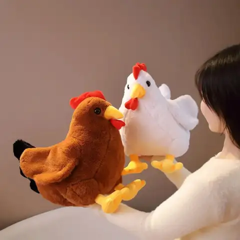 30/40 सेमी प्यारा बड़ा मुर्गा भरवां आलीशान खिलौना बच्चों की सोती हुई गुड़िया बच्चों का क्रिसमस उपहार पालतू सजावट 12 best sales चिकन आलीशान - №8