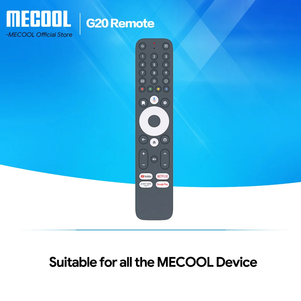 MECOOL G20 Wireless Remote for KM2 Plus KM2 Plus Deluxe Voice Recognition BT IR Wireless 38 Keys Remote