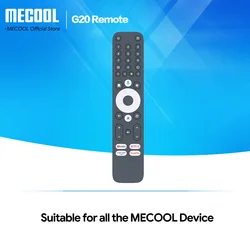 MECOOL G20 Wireless Remote for KM2 Plus KM2 Plus Deluxe Voice Recognition BT IR Wireless 38 Keys Remote