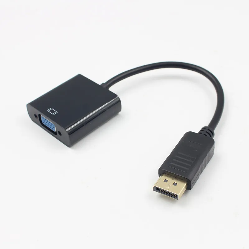 DisplayPort Display Port DP to VGA Adapter Cable Male to Female Converter for PC Computer Laptop HDTV Monitor Projector