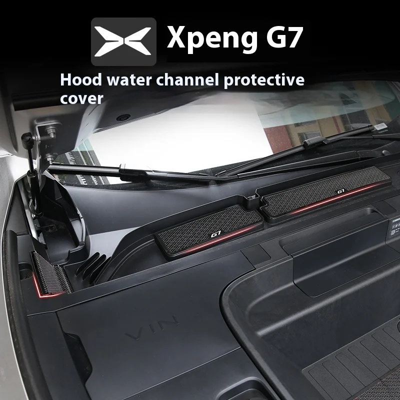 

Для XPeng G7 Xiaopeng G7 автомобильный капот, экран от насекомых, направляющая для воды, паз, фильтр кондиционера, защитный чехол для экрана от насекомых