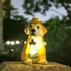 Solar Powered Outdoor Courtyard Garden Decorations Waterproof Pet Dog Landscape Lights Creative Decorative Ornaments