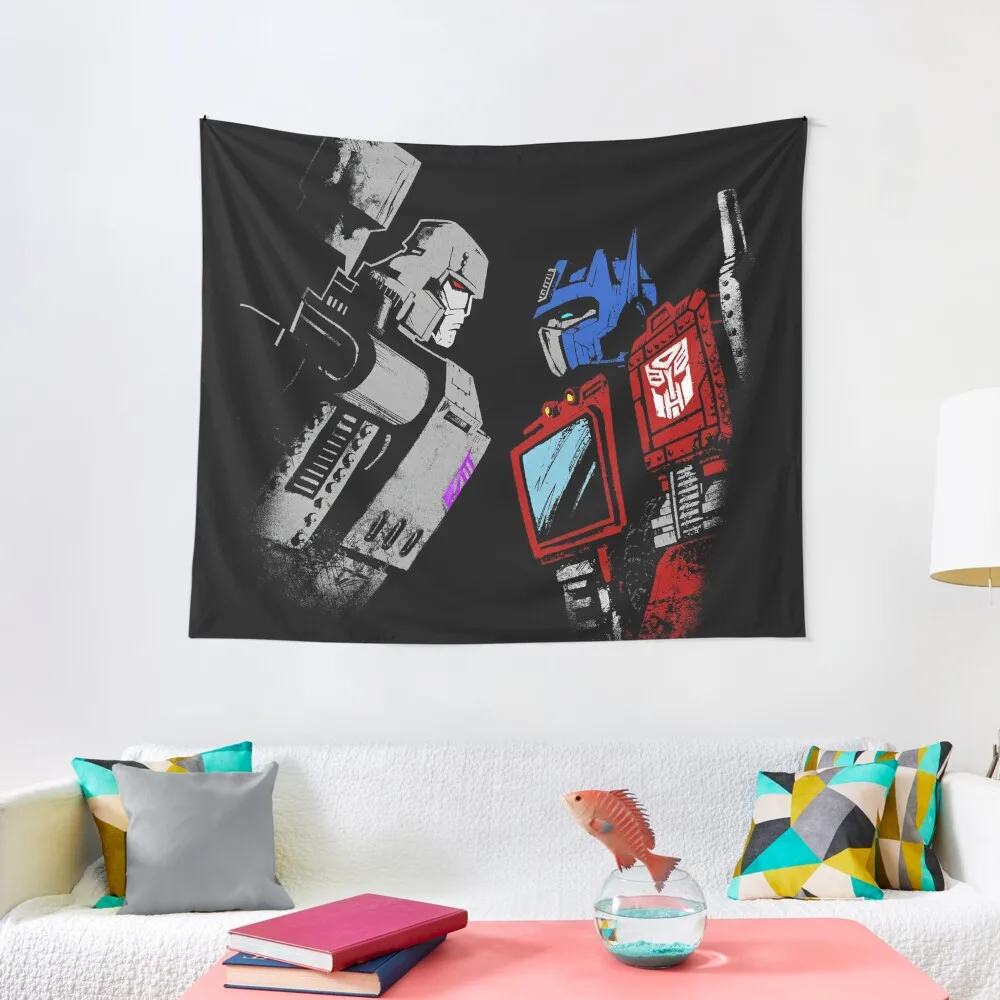 

optimus prime megatron transformers full color Tapestry Carpet On The Wall Wall Decor Tapestry