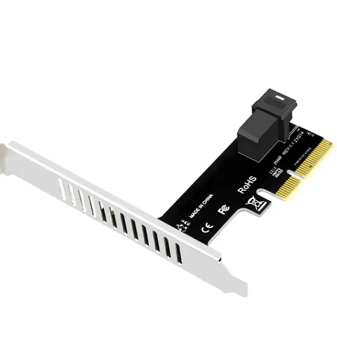 Scheda riser PCI E a SFF-8643 PCI-EX4/X8/X16 Scheda di espansione PCIE X4 a SFF8643 da PCIE a U2 NVMe SSD Riser