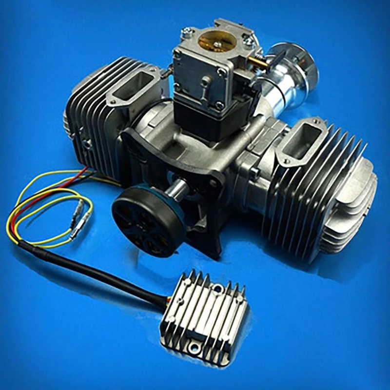 Two-cylinder two-stroke power generation system 80W170CC displacement, model aircraft drone engine
