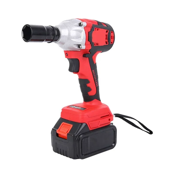 

1/2inch High Torque Electric Wrench Brushless Nut Bolt Torque Wrench Cordless Impact Wrench for Car repairment