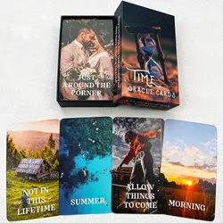 54Pcs 12x7 cm Divine Time Oracle Cards Game