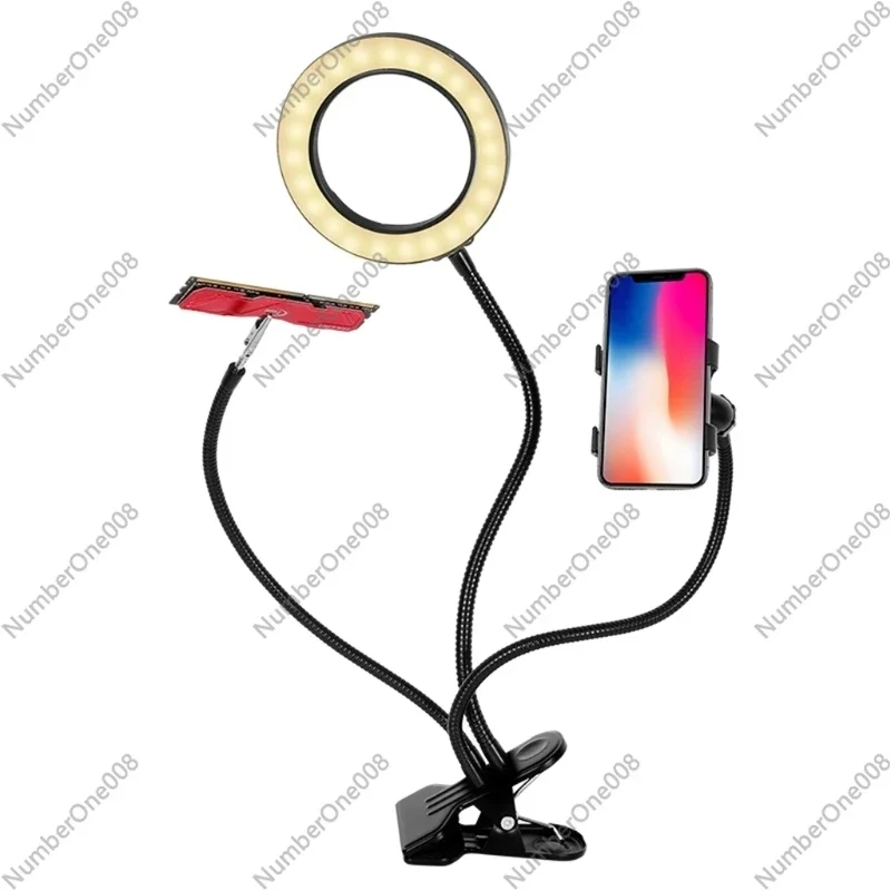 360° Gooseneck 3 Color Modes Magnifier Light Paniting Optical Glass Lens Lamp