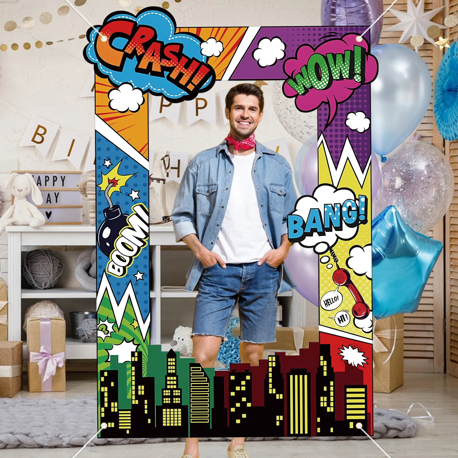 Super Hero Photo Prop Hero Ver - Photo Booth Frame recensie en prijs