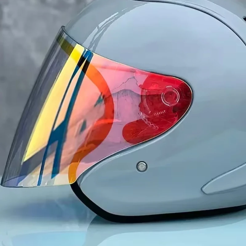 

Глянцевый серый полушлем Ram4 для мужчин и женщин, мотоциклетный шлем для езды по бездорожью и спуску с горы