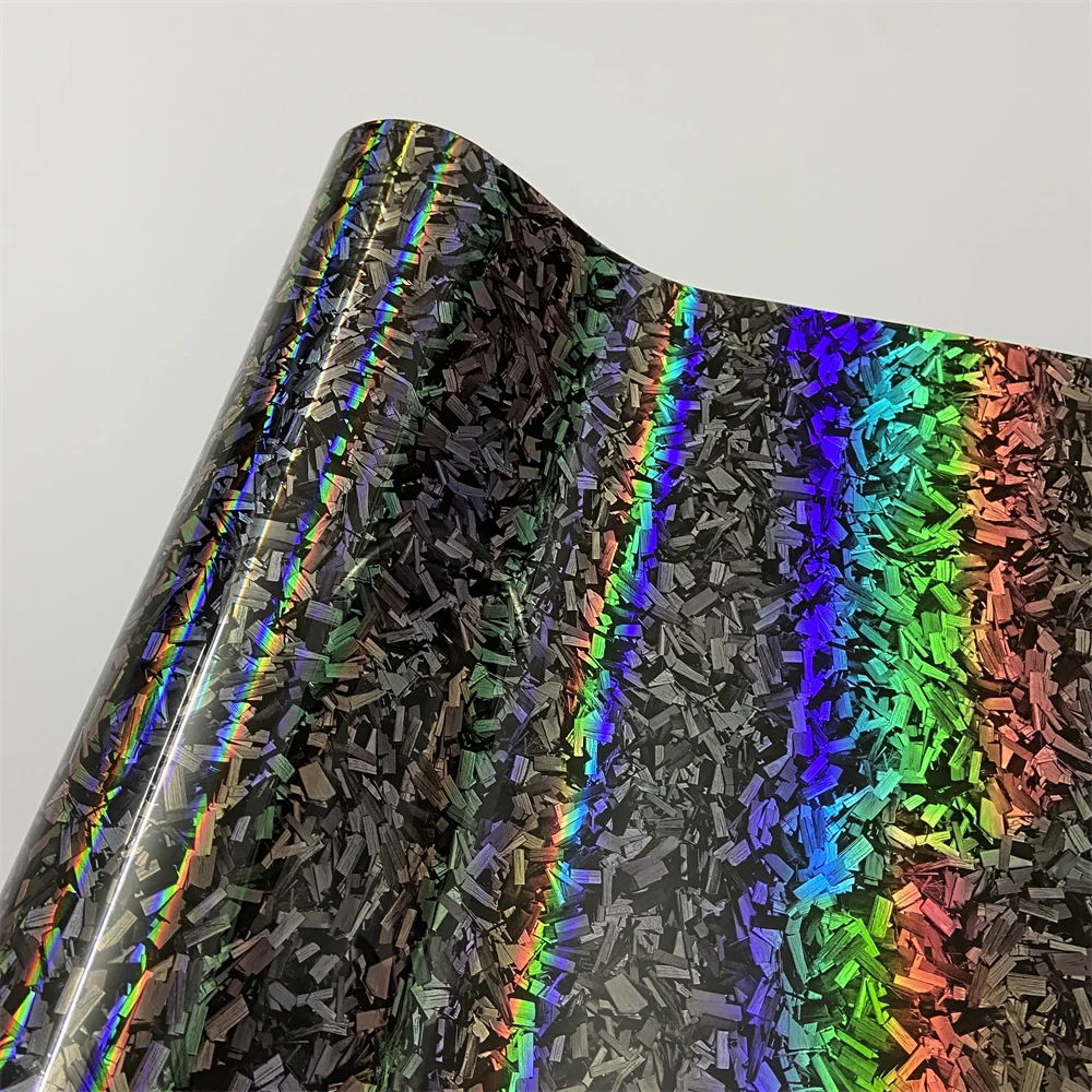 Regenbogen geschmiedete Kohlefaser-Vinyl-Wickelaufkleber, wasserdicht, Farbwechselfolie, Motorrad, Auto, geschmiedetes Carbon, Auto, selbstklebendes Vinyl – Detail 7
