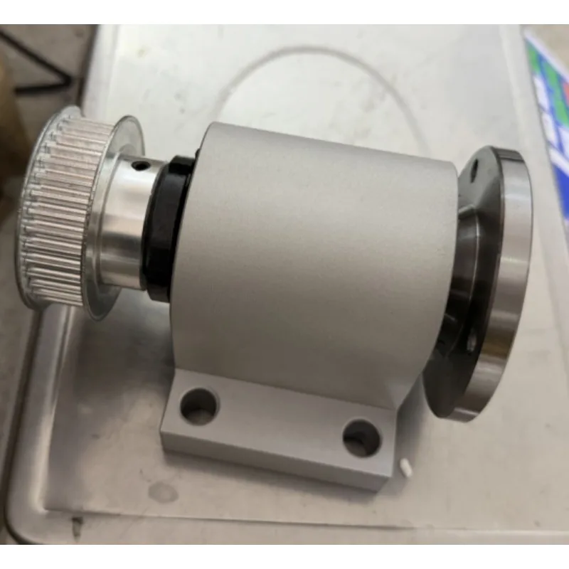80 100 Lathe Spindle Assembly Through Hole 20 Center Height 50 High-strength Head Assembly with Flange