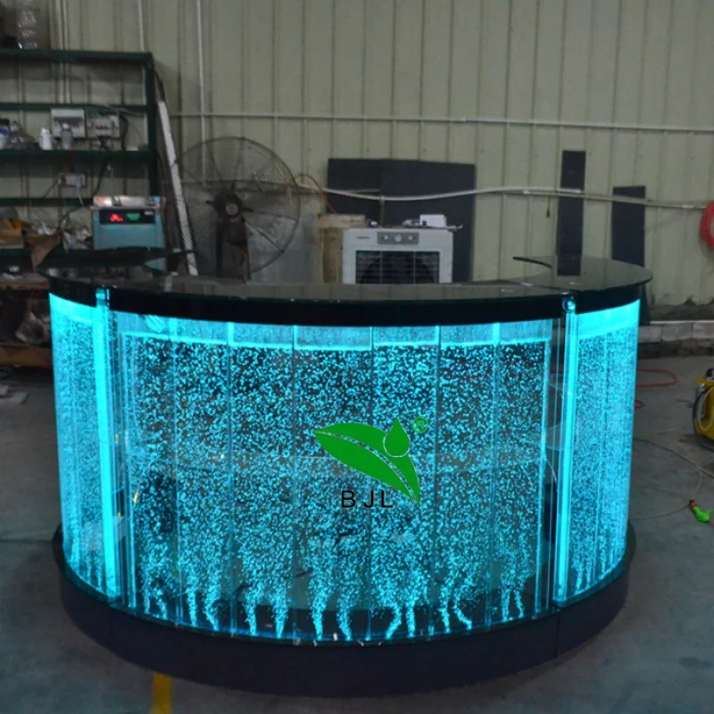 custom，Customized acrylic water bubble wall panels used-shaped glow led bar tables