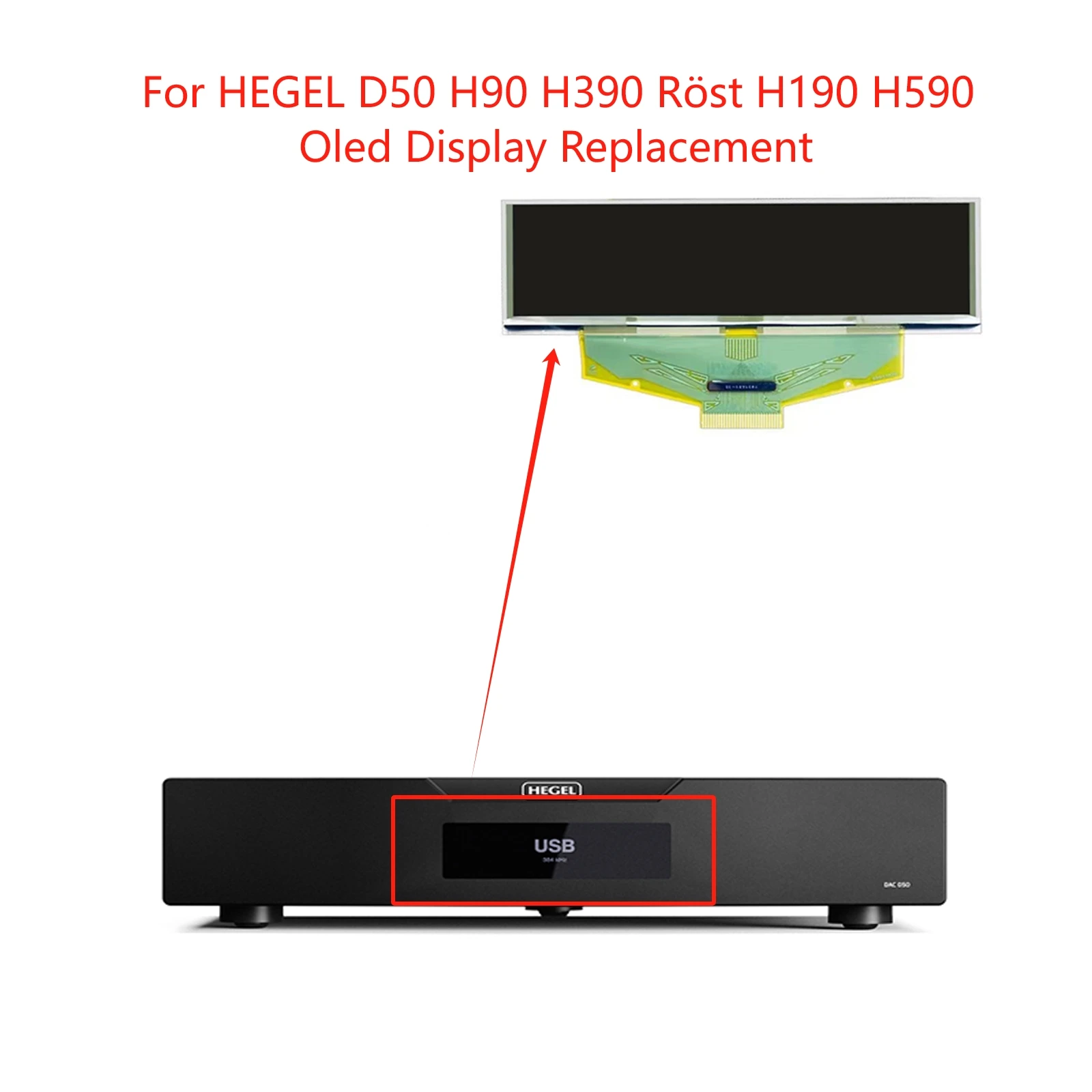 Nueva Pantalla OLED de Repuesto para HEGEL D50 H90 H390 Röst H190 H590