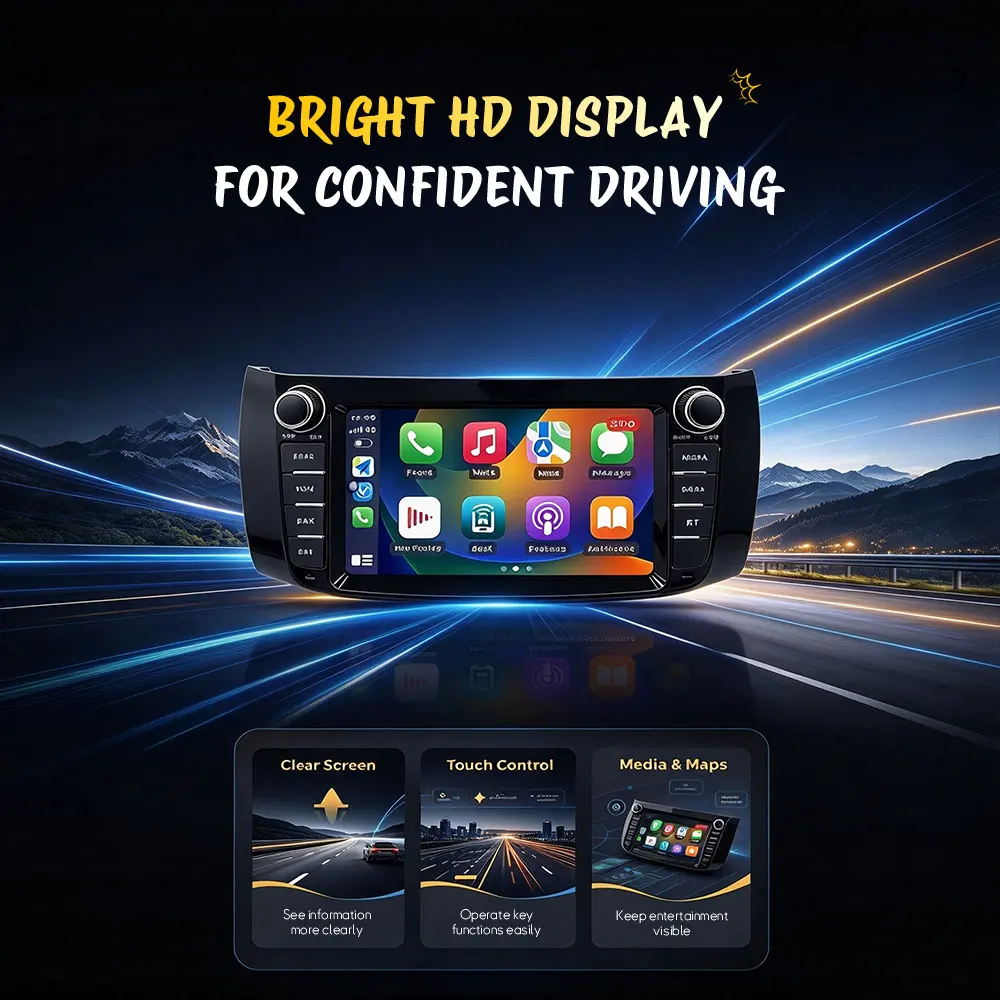 For Suzuki Alto 2009-2016 Car Video GPS Navigation Android 16 Wireless CarPlay Bluetooth 4G Auto Tools Head Unit Accessories IPS