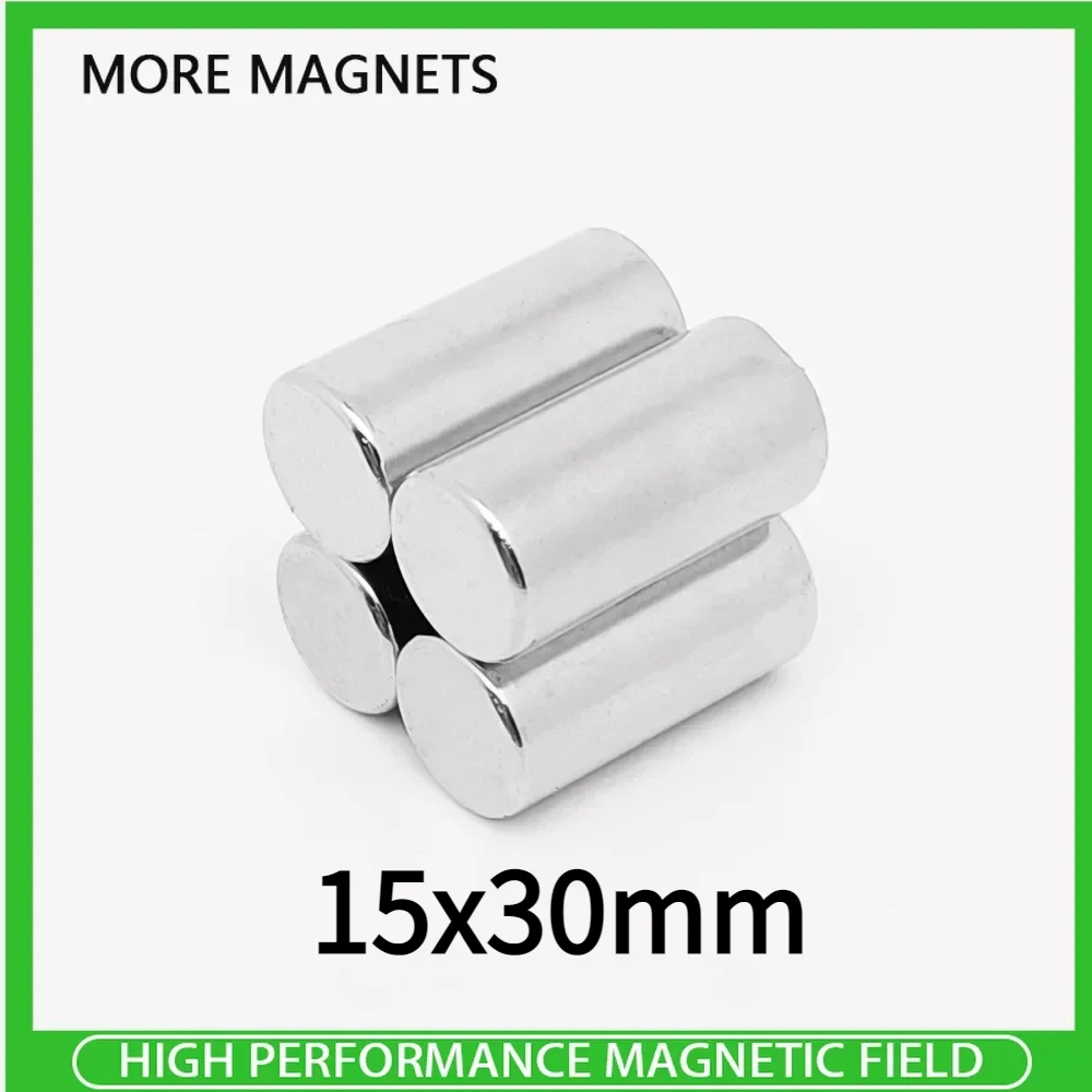 1/2/5PCS 15x30mm Circular Super Strong Neodymium Magnets Powerful N35 Fridge Magnet 15*30mm Fishing Magnet Magnetic Sheet