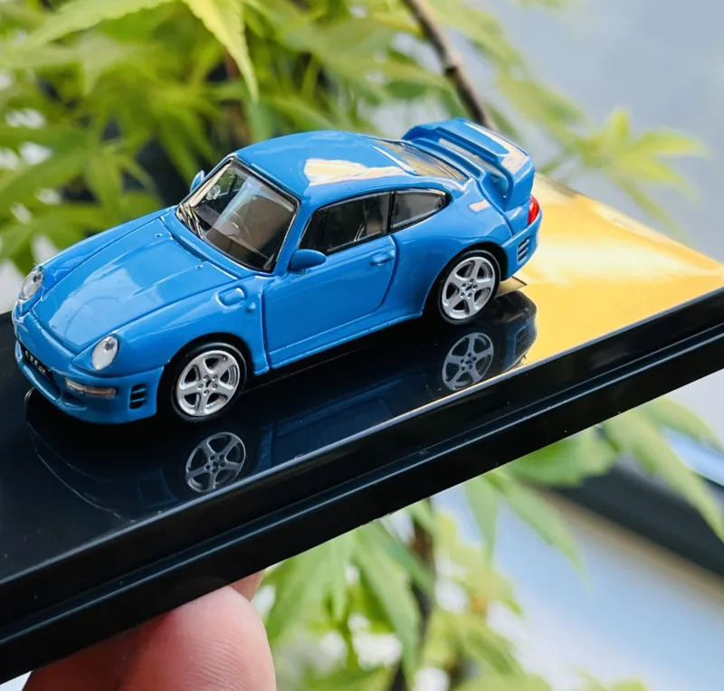 New Arrival Exquisite Special Clearance 1:64 Diecast Metal Classic Mexican Blue 911 Car Model Display Collection Boys Toys