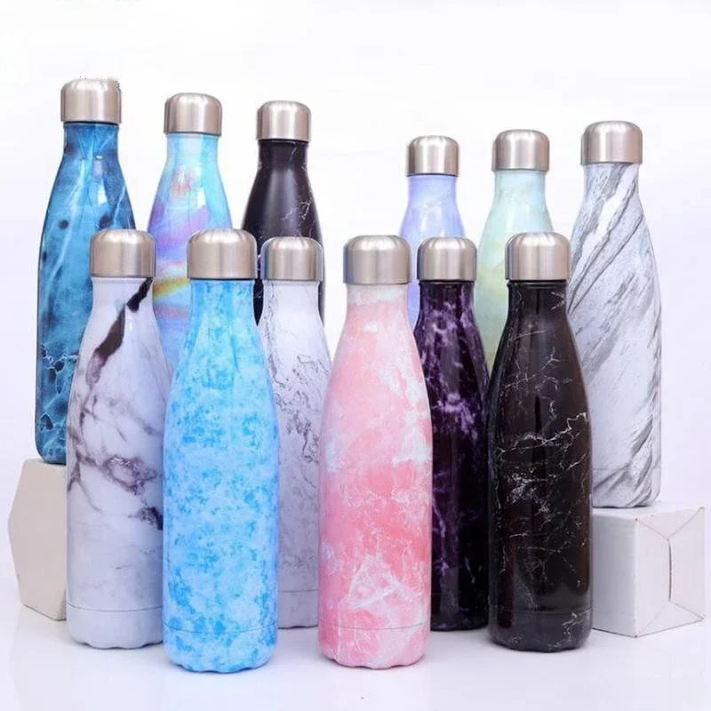 

500ml Double Wall Insulation Stainless Steel Thermos Kettle Vacuum Bottle Coffee Milk Cup Outdoor Travel Sports Thermos CokeCup