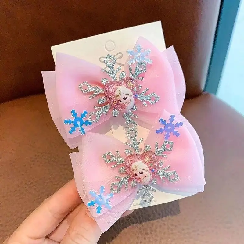 

Princess Ice and Snow Four Seasons Cute Hair Clip Aisha Hair Clip Little Girl Hanfu Girl Headwear Princess Hair Accessories Bow