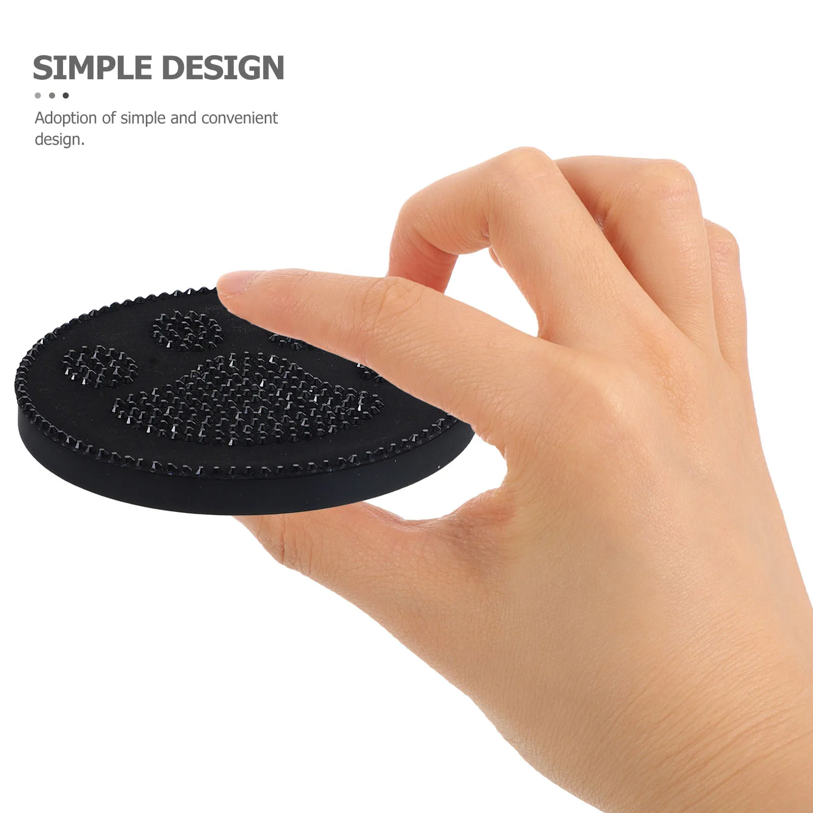 

2Pcs Anti-Skid Car Drink Coasters Reusable Insulation Cup Mats Rhinestone Decoration Non-Slip Cup Holder Pad Professional Design