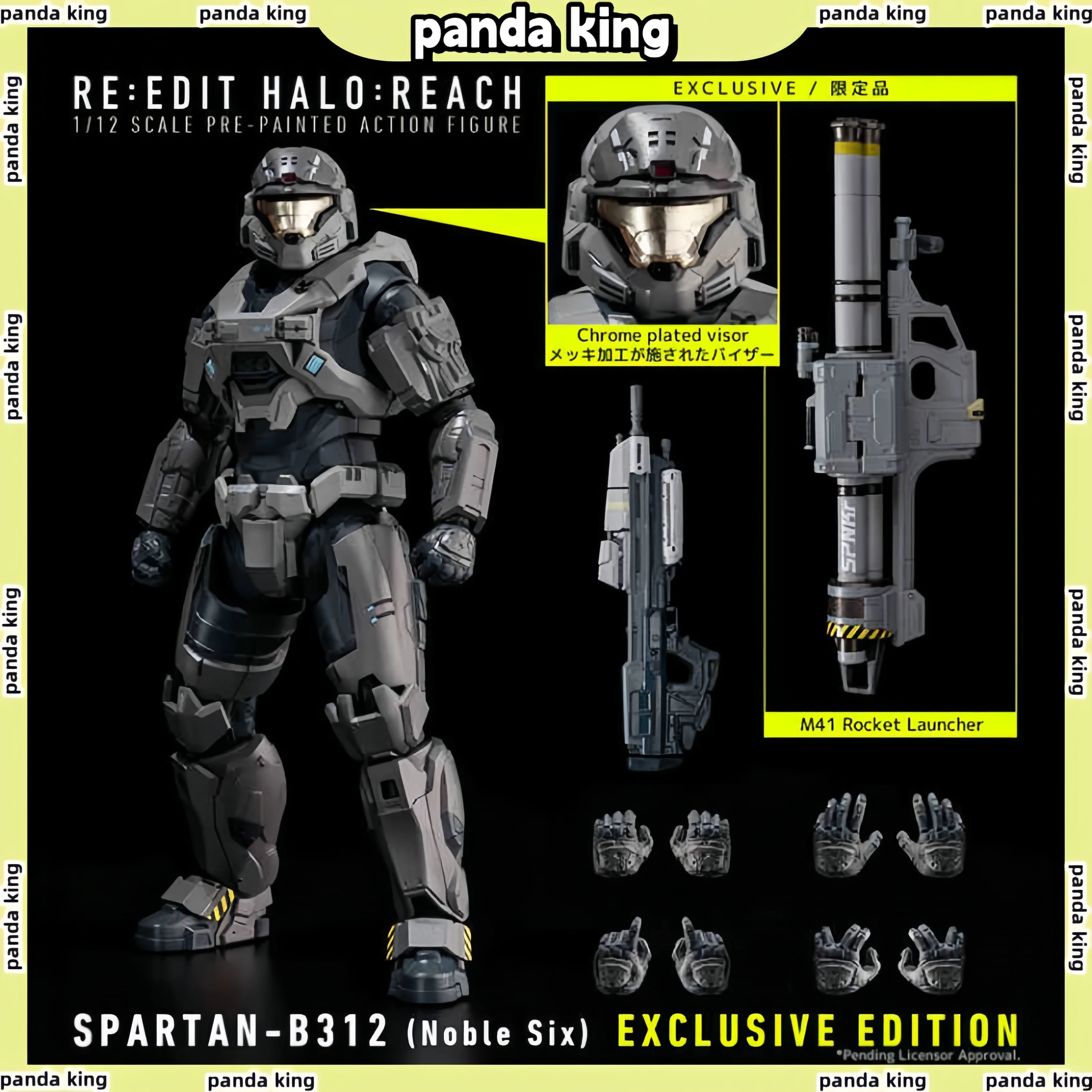 Hot Spartan-B312 Action Figures Halo Reach Figure Noble Six Anime Figure Master Chief Figurine Ko Model Customized Decorate Gift