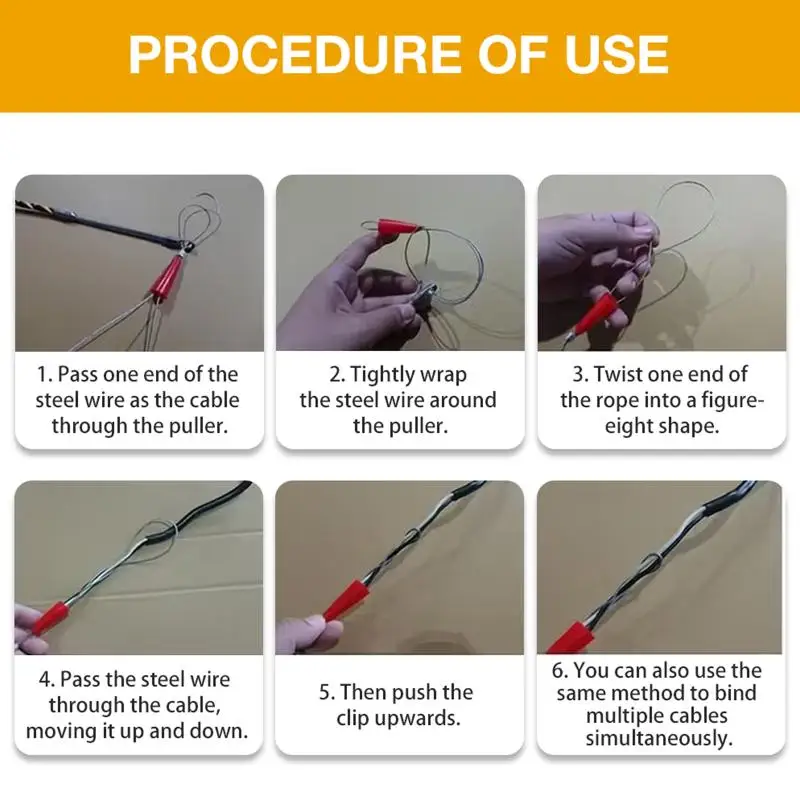 1Set 3mm Fiberglass Cable Puller 10m Duct Rodder Fish Tape Guide Device Electrician Wiring Tool Wiring Installation Auxiliary To view 4