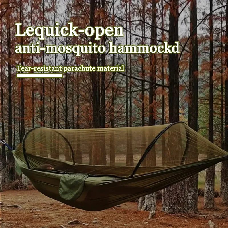 

Camping Hammock with Mosquito Net Sleeping Tent Hammock Suitable Camping Hammock Outdoor Furniture for Garden